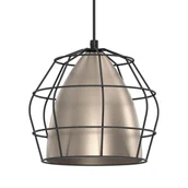 Lampy sufitowe - Zwisająca lampa Alkaba 5022 Shilo cage z regulacją punktowa do kuchni patyna czarny - miniaturka - grafika 1
