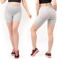 Legginsy - Legginsy damskie 1/2 Kolarki Krótkie Spodenki Szare XXXL - miniaturka - grafika 1