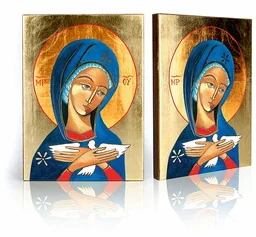 Ikona religijna Pneumatofora Matka Boża niosąca Ducha Świętego - Ikony i obrazy sakralne - miniaturka - grafika 1