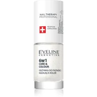 Odżywki do paznokci - EVELINE Nail Therapy 6w1 Care &amp; Colour Odżywka Do Paznokci Golden Glow 5ml - miniaturka - grafika 1