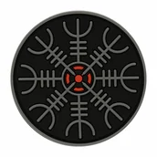 Odzież taktyczna i umundurowanie - Naszywka M-Tac Hełm Grozy 3D PVC - Black/Grey (51221211) - miniaturka - grafika 1