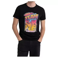 Koszulki męskie - Replay T-shirt męski z krótkim rękawem z nadrukiem, 098 BLACK, XS - miniaturka - grafika 1