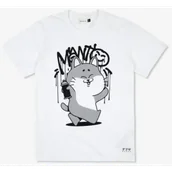 Koszulki sportowe męskie - MANTO T-shirt Koszulka DEBZA White - miniaturka - grafika 1