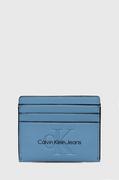 Etui na dokumenty i karty - Calvin Klein Jeans etui na karty kolor niebieski - miniaturka - grafika 1