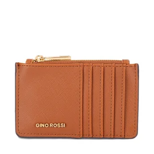 Etui na karty kredytowe Gino Rossi QYL0022 Brązowy - Portfele - miniaturka - grafika 1