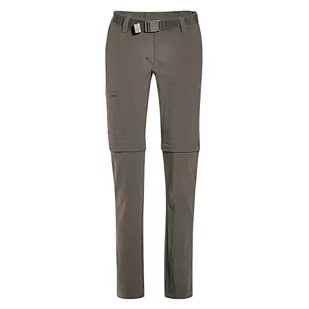 Maier Sports Damskie spodnie outdoorowe Inara Slim Zip brązowy drewno tekowe 42 233026_780_42 - Spodnie damskie - miniaturka - grafika 1