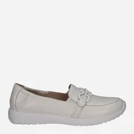 Półbuty damskie - Loafersy damskie skórzane Caprice CAP9-9-24708-42-160 40 Kremowe (4064215461090) - miniaturka - grafika 1
