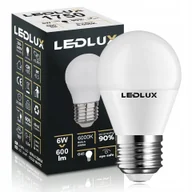 Żarówki LED - Żarówka E27 G45 6W =60W 6000K zimna Premium Ledlux nie mruga Zestaw Kulka - miniaturka - grafika 1
