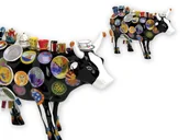 Figurki dekoracyjne - CowParade Houston 2001, The Moo Potter, autor: Meredith McCord. - miniaturka - grafika 1
