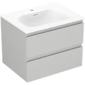 Szafki łazienkowe - Mexen Orio szafka łazienkowa 60 cm z umywalką Vela, 2 szuflady, szara mat/biała mat - 91A10-06047-2-BFF62-W23M01 - miniaturka - grafika 1