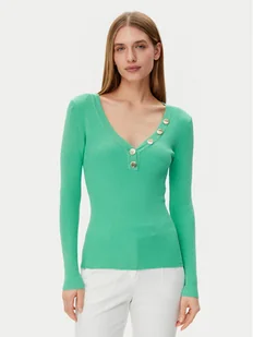 Morgan Sweter 201-MBANBI.N Zielony Slim Fit - Swetry damskie - miniaturka - grafika 1