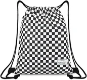 Plecaki szkolne i tornistry - Worek - plecak szkolny miejski szachownica lekki - miniaturka - grafika 1