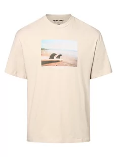 Jack & Jones - T-shirt męski  JORCopenhagen, beżowy - Koszulki męskie - miniaturka - grafika 1