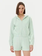 Bluzy damskie - Guess Bluza V5RQ20 KC3D2 Zielony Regular Fit - miniaturka - grafika 1