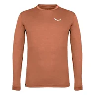 Koszulki męskie - Salewa Puez Melange Dry Tee M, Bombay Brown Melange, XL - miniaturka - grafika 1