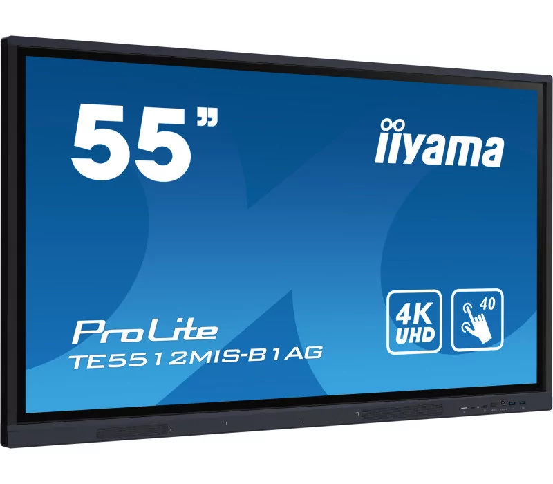 Monitor interaktywny 55" iiyama ProLite TE5512MIS-B1AG IPS LED 4K /VGA HDMI USB-C WiFi/ iiware, Android11, ScreenSharePro + WYSYŁKA W 24H GRATIS !! AUTORYZOWANY SKLEP IIYAMA