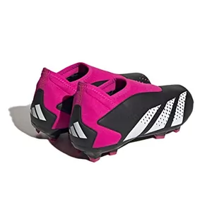 Buty dla dziewczynek - adidas Buty dziecięce Predator Accuracy.3 Ll Fg J Football Shoes (Firm Ground), Core Black Ftwr White Team Shock Pink 2, 35 EU - grafika 1