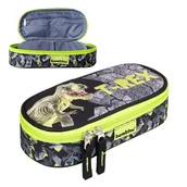 Piórniki - Bambino Piórnik Szkolny Saszetka Usztywniona Z Wewnętrzną Klapką Etui Na Przybory Szkolne T-Rex Dinozaur - miniaturka - grafika 1