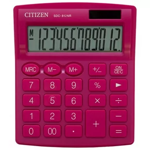 Kalkulator CITIZEN SDC-812NRPKE 12-cyfrowy różowy - Kalkulatory - miniaturka - grafika 1