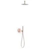 Zestawy prysznicowe - Zestaw prysznicowy podtynkowy Tres Study różowe złoto połysk 26228003OP - miniaturka - grafika 1