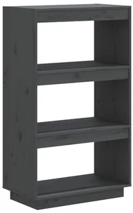 Szary regał minimalistyczny z drewna T7-C98 - Regały - miniaturka - grafika 1