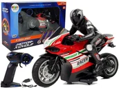 Zabawki zdalnie sterowane - Import LEANToys Motor Sportowy Ścigacz Zdalnie Sterowany 2.4G Zasięg 35 m Czerwony LT-9071-0 - miniaturka - grafika 1