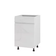 Meble kuchenne - Rimini Szafka Dolna Lewa D1S-50_Blum Biały Połysk - miniaturka - grafika 1