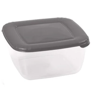 Pojemnik do żywności kwadratowy ALBERT 1,5 l szary DOMOTTI - Pojemniki kuchenne - miniaturka - grafika 1