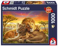 Puzzle - Schmidt Spiele Spiele 58987 Przytulna rodzina lwów, puzzle 1000 elementów 58987 - miniaturka - grafika 1