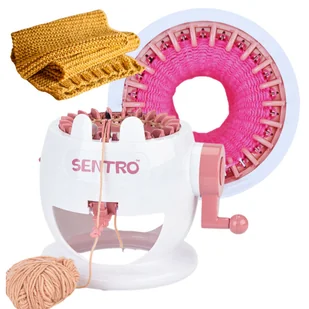 Maszyna Dziewiarska Młynek Obręcz Krosno Do Robienia Na Drutach + Włóczka - Pasmanteria - miniaturka - grafika 1