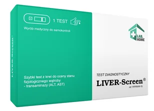 ZBADAJSIE SP. Z O.O. ZBADAJSIE SP Z O.O LIVER-Screen Test do oceny stanu fizjologicznego wątroby 1 sztuka - Testy ciążowe i diagnostyczne - miniaturka - grafika 1