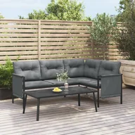 Meble ogrodowe - vidaXL Ogrodowy stolik kawowy, antracytowy, 110x55x35 cm, stalowy - miniaturka - grafika 1