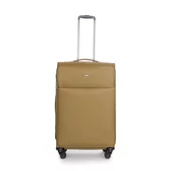 Walizki - Stratic Light + walizka z miękką obudową, walizka podróżna na kółkach, bagaż podręczny, zamek TSA, 4 kółka, możliwość rozszerzenia, khaki, 79 cm, L Długi - miniaturka - grafika 1