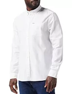 Koszule męskie - Wrangler Męska koszula z guzikami 1 PKT Down Shirt, biała, rozmiar XXL - miniaturka - grafika 1