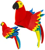 Dodatki do strojów karnawałowych - Czapka kolorowa papuga - miniaturka - grafika 1