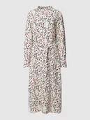 Sukienki - Sukienka koszulowa z wzorem na całej powierzchni - miniaturka - grafika 1