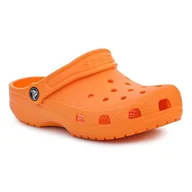 Buty dla dziewczynek - Klapki Crocs Classic Kids Clog 206991-83A pomarańczowe - miniaturka - grafika 1