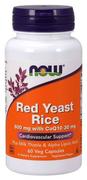 Ryż - NOW Foods - Fermentowany Ryż Czerwony 600mg + Koenzym Q10, 60 vkaps - miniaturka - grafika 1