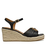 Espadryle damskie - Espadryle Geox D Panarea D55UYB 00046 C9999 Czarny - miniaturka - grafika 1