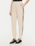 Spodnie damskie - Guess Spodnie dresowe W5RB00 KBYE2 Écru Regular Fit - miniaturka - grafika 1