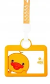 Identyfikatory - Etui Holder Na Kartę Smycz 110X70 Duckbill Poz Orange - miniaturka - grafika 1