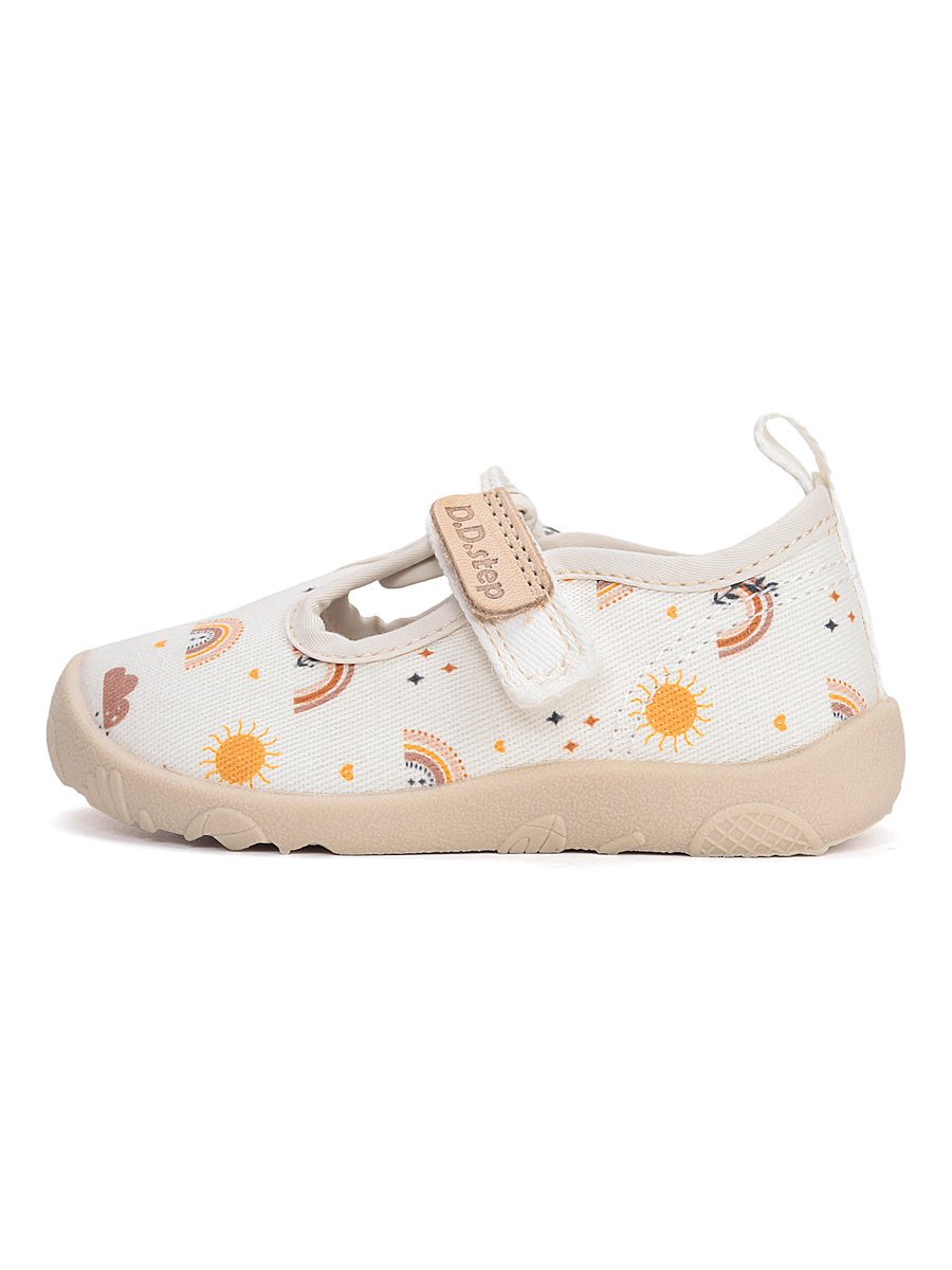 Dziewczęce kapcie barefoot białe DDstep r.31