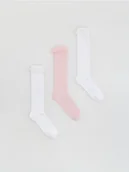 Majtki dla dzieci - Reserved - Skarpety z falbanką 3 pack - biały - miniaturka - grafika 1