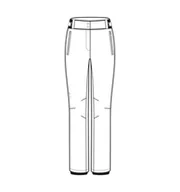 Spodnie narciarskie - Spodnie narciarskie Rossignol damskie Ski Pant białe - XL - miniaturka - grafika 1