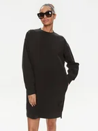 Sukienki - Replay Sukienka dzianinowa W9740C.000.23614P Czarny Relaxed Fit - miniaturka - grafika 1