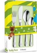 Sztućce dla dzieci - Amefa Komplet sztućców dla dzieci 4 szt. Teddy Bear - miniaturka - grafika 1
