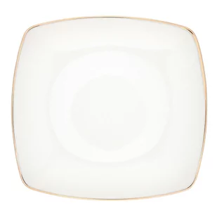 Altom MARIAPAULA MODERNA KWADRATOWA GOLD TALERZ PŁYTKI 25CM 5907508131500 - Talerze - miniaturka - grafika 1