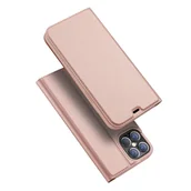 Etui i futerały do telefonów - Dux Ducis Etui z klapką do iPhone 12 Pro Max różowy - miniaturka - grafika 1