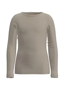 Koszulki i topy damskie - NAME IT Dziewczęca koszulka z długim rękawem Nmfsuraja Slim Ls Top Noos, Czysty kaszmir., 86 cm - grafika 1