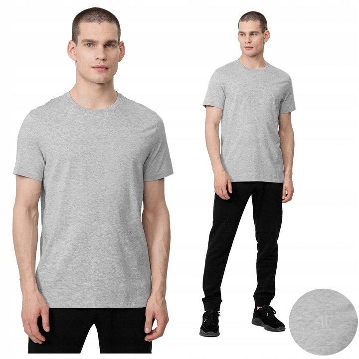 Koszulka Męska 4F Sportowa T-Shirt Bawełna L